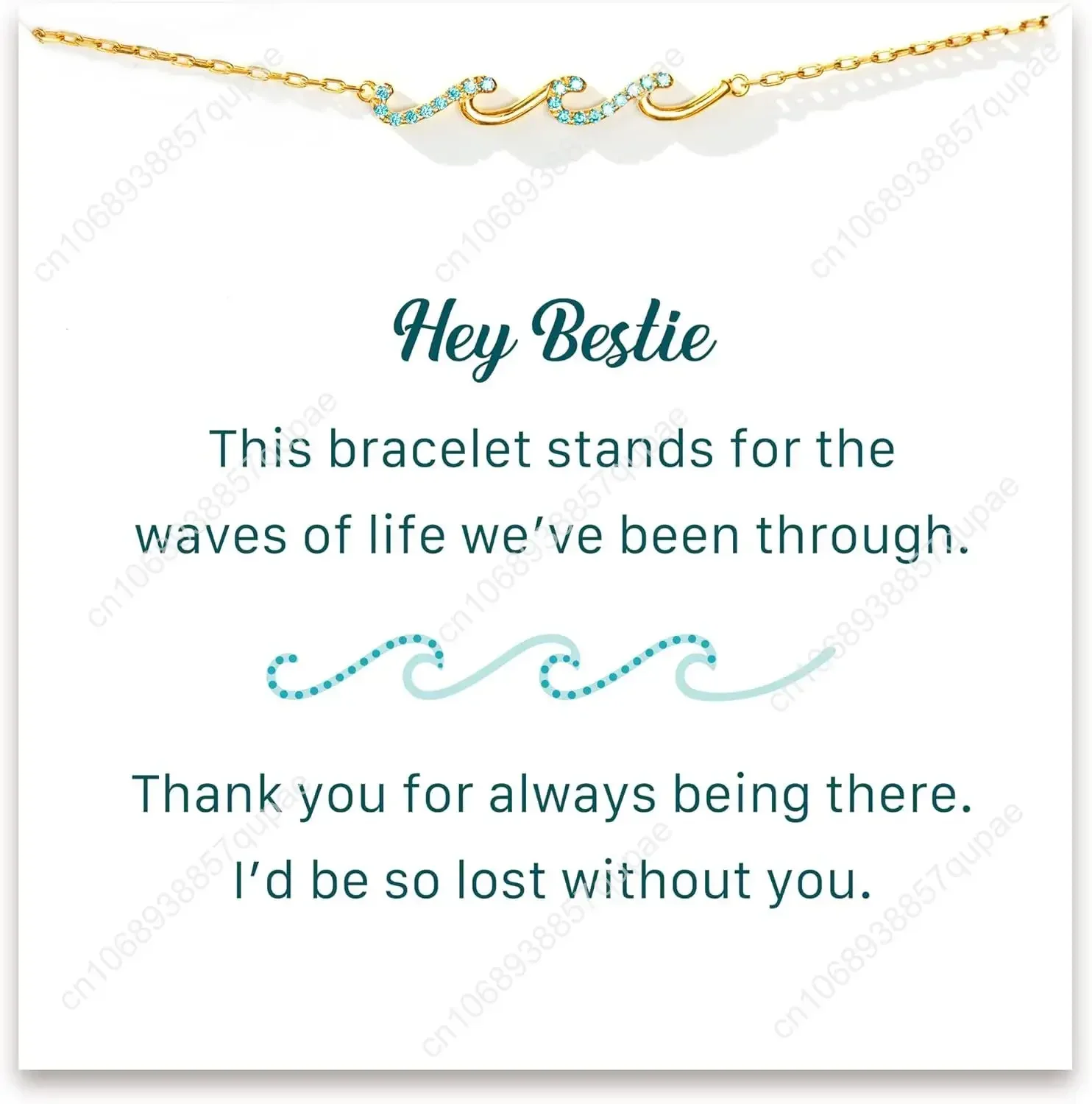 Friend Gifts for Women, Birthday Gifts for Women Friendship, Wave Bracelet for Friend, Gift for Friends Female, B 
Friend Gifts for Women, Birthday Gifts for Women Friendship, Wave Bracelet for Friend, Gift for Friends Female, B