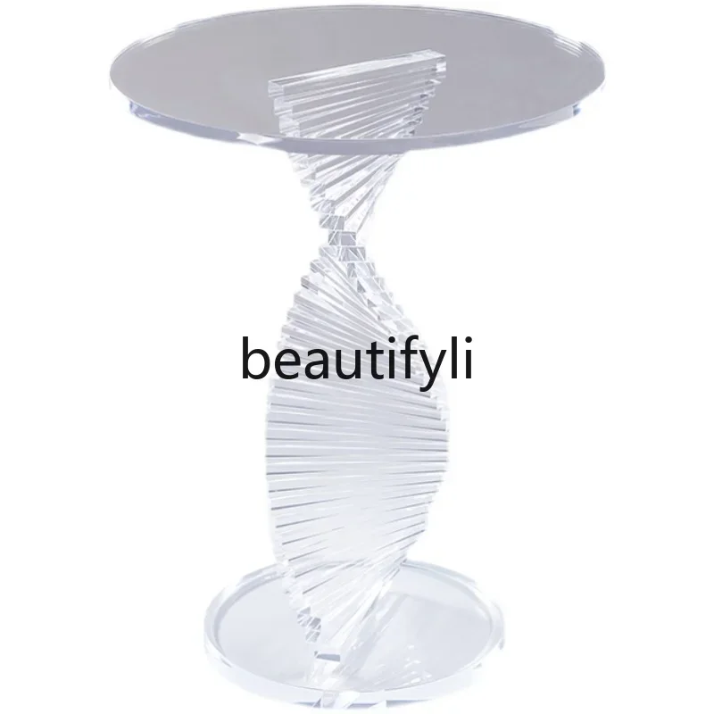 Simple modern style small round table Nordic light luxury transparent corner few acrylic sofa side table
Simple modern style small round table Nordic light luxury transparent corner few acrylic sofa side table