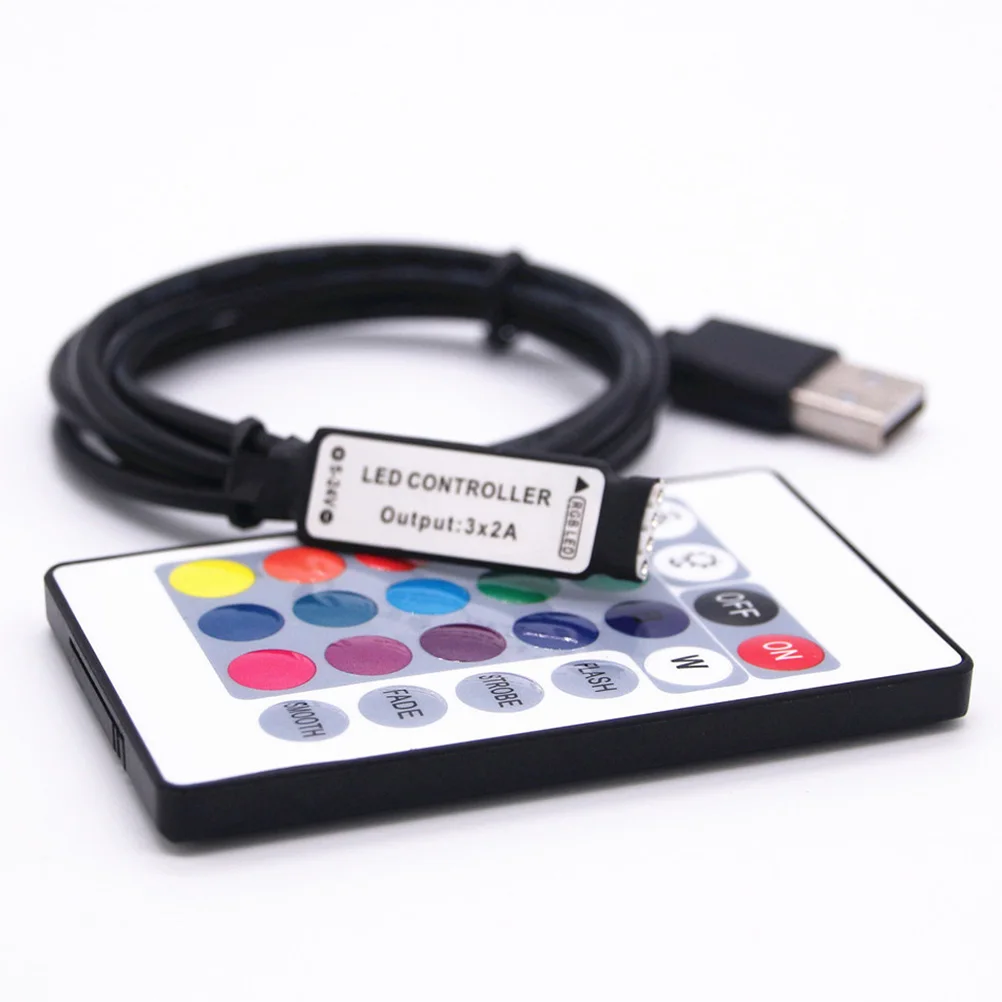 2PCS Keys USB LED Controller Background Light With Controller Mini Infrared Wireless Remote Controller
2PCS Keys USB LED Controller Background Light With Controller Mini Infrared Wireless Remote Controller