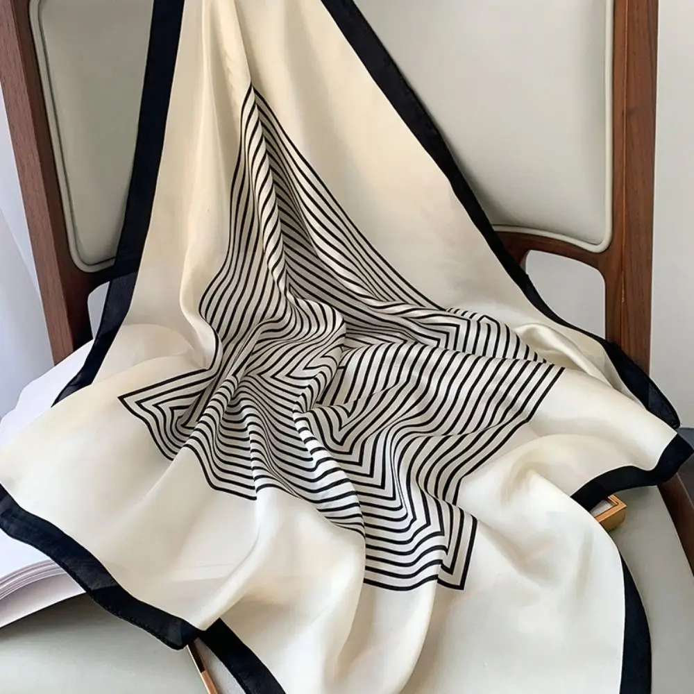 Trendy Square Silk Scarf Double Sides 70*70cm Head Handkerchief Stripes Dots Flower Handbag Wraps Neckerchief Female
Trendy Square Silk Scarf Double Sides 70*70cm Head Handkerchief Stripes Dots Flower Handbag Wraps Neckerchief Female