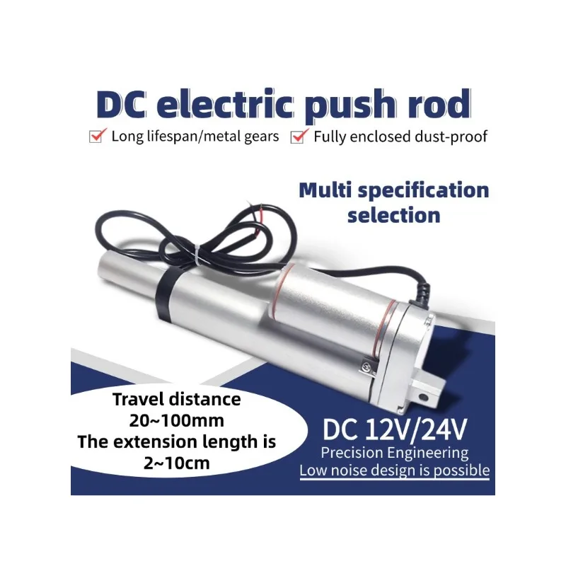DC Electric Linear Actuator 12V 24V, 20mm 30mm 50mm 100mm Stroke, for Window Lift, Desk Lift, Tiny House Moto
DC Electric Linear Actuator 12V 24V, 20mm 30mm 50mm 100mm Stroke, for Window Lift, Desk Lift, Tiny House Moto