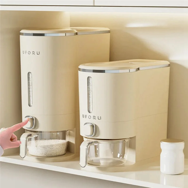 A20F-Sealed Rice Bucket Kitchen Rice Storage Box Moisture Proof Insect-Proof Flap Rice Bucket With Cup
A20F-Sealed Rice Bucket Kitchen Rice Storage Box Moisture Proof Insect-Proof Flap Rice Bucket With Cup