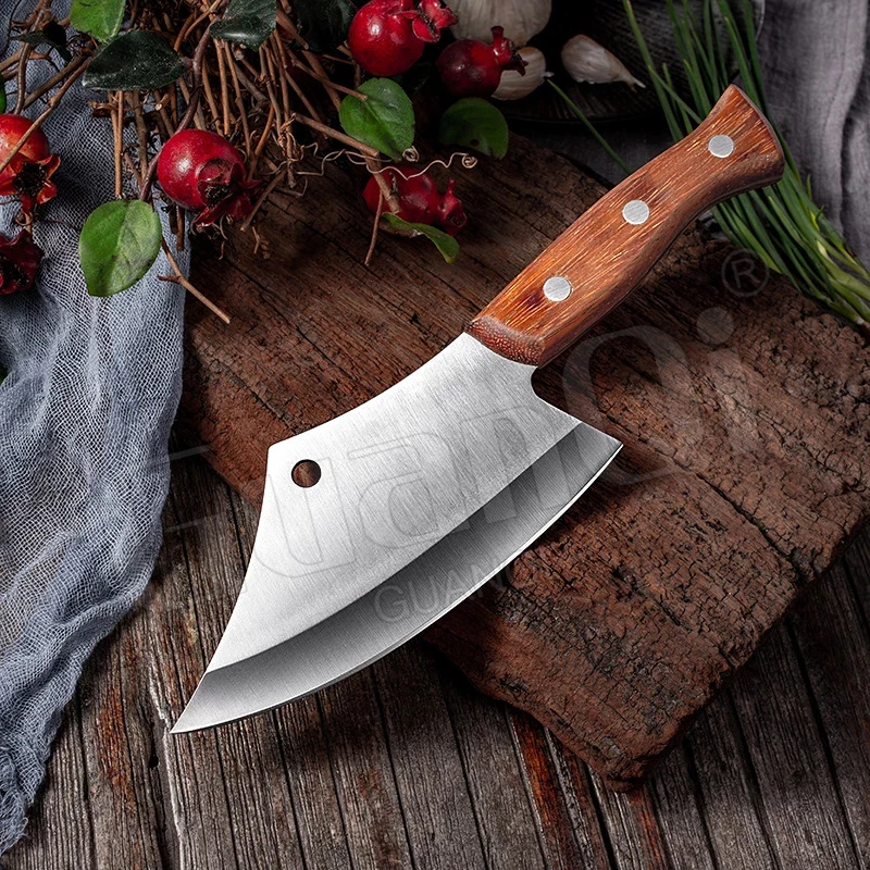 Stainless Steel Meat Cleaver 5C15mov Chopper Fishing Filleting Knife Wood Handle Kitchen Slicing Knife
Stainless Steel Meat Cleaver 5C15mov Chopper Fishing Filleting Knife Wood Handle Kitchen Slicing Knife