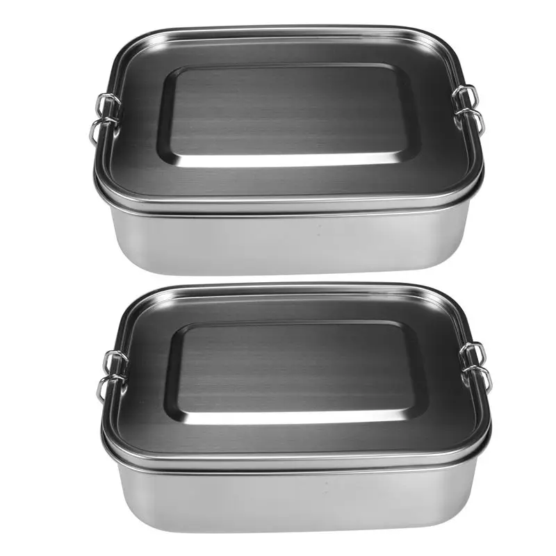 AB47-2X Stainless Steel Bento Box Lunch Container,3-Compartment Bento Lunch Box For Sandwich And Two Sides
AB47-2X Stainless Steel Bento Box Lunch Container,3-Compartment Bento Lunch Box For Sandwich And Two Sides
