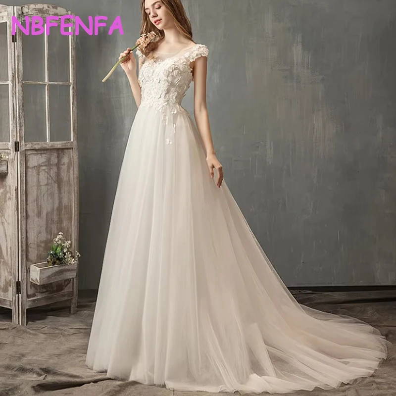 2025 Light Floor Length French Style Wedding Dress New Bride Marriage Gown with Trailing Flower Design Super Fairy Simple Gown
2025 Light Floor Length French Style Wedding Dress New Bride Marriage Gown with Trailing Flower Design Super Fairy Simple Gown