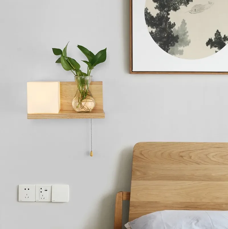 Wall Lamp Nordic E27 LED Modern Wood Glass Sconces Lights Indoor Lighting Home Decor Bedroom Living Room Kitchen Decoration
Wall Lamp Nordic E27 LED Modern Wood Glass Sconces Lights Indoor Lighting Home Decor Bedroom Living Room Kitchen Decoration