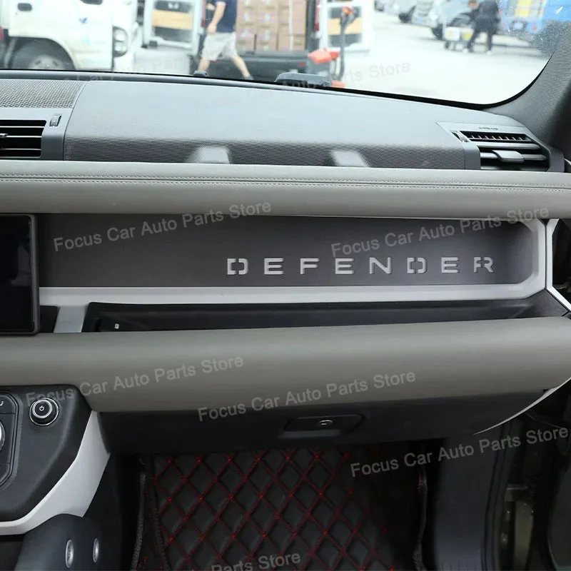Aluminum alloy Car Front Dashboard Defender Wordmark Decorative Panel For Land Rover Defender 90 110 2020-2024 Car Accessories
Aluminum alloy Car Front Dashboard Defender Wordmark Decorative Panel For Land Rover Defender 90 110 2020-2024 Car Accessories