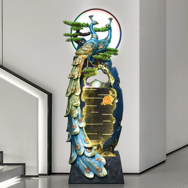 Peacock fountain indoor and outdoor, using living room water curtain wall, office garden entrance decorative floor to floor
Peacock fountain indoor and outdoor, using living room water curtain wall, office garden entrance decorative floor to floor