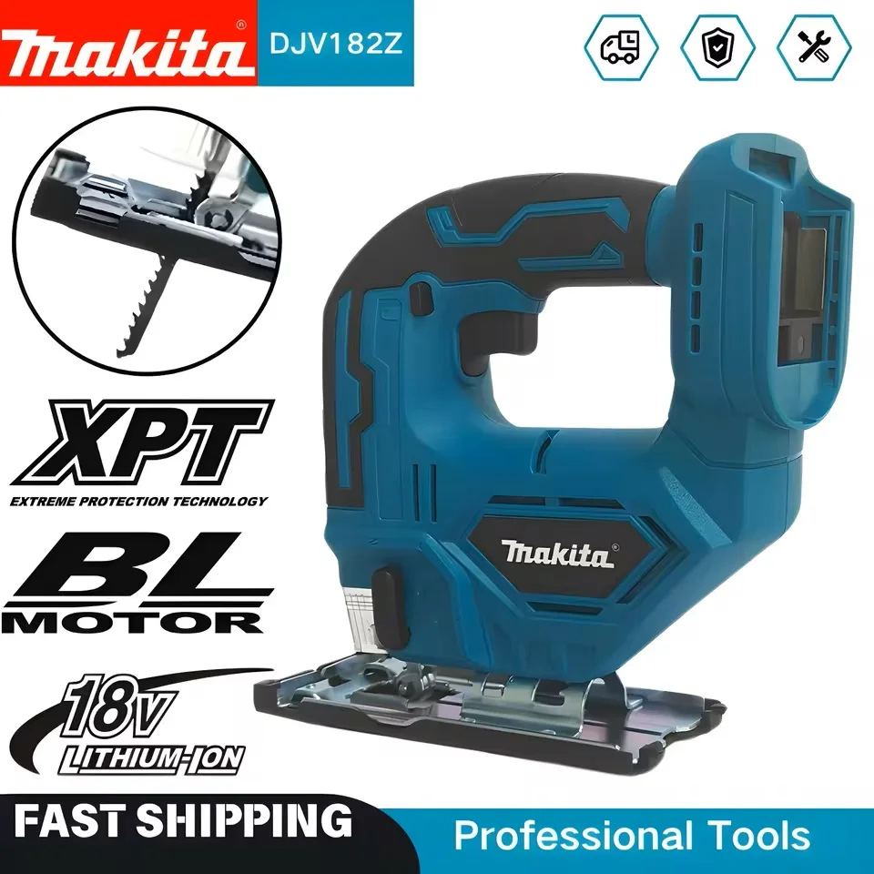 Makita DJV182Z 340W Brushless Jigsaw 18V Without Battery with Saw Blade Cordless Barrel Handle Portable Carpenter Power Tool
Makita DJV182Z 340W Brushless Jigsaw 18V Without Battery with Saw Blade Cordless Barrel Handle Portable Carpenter Power Tool