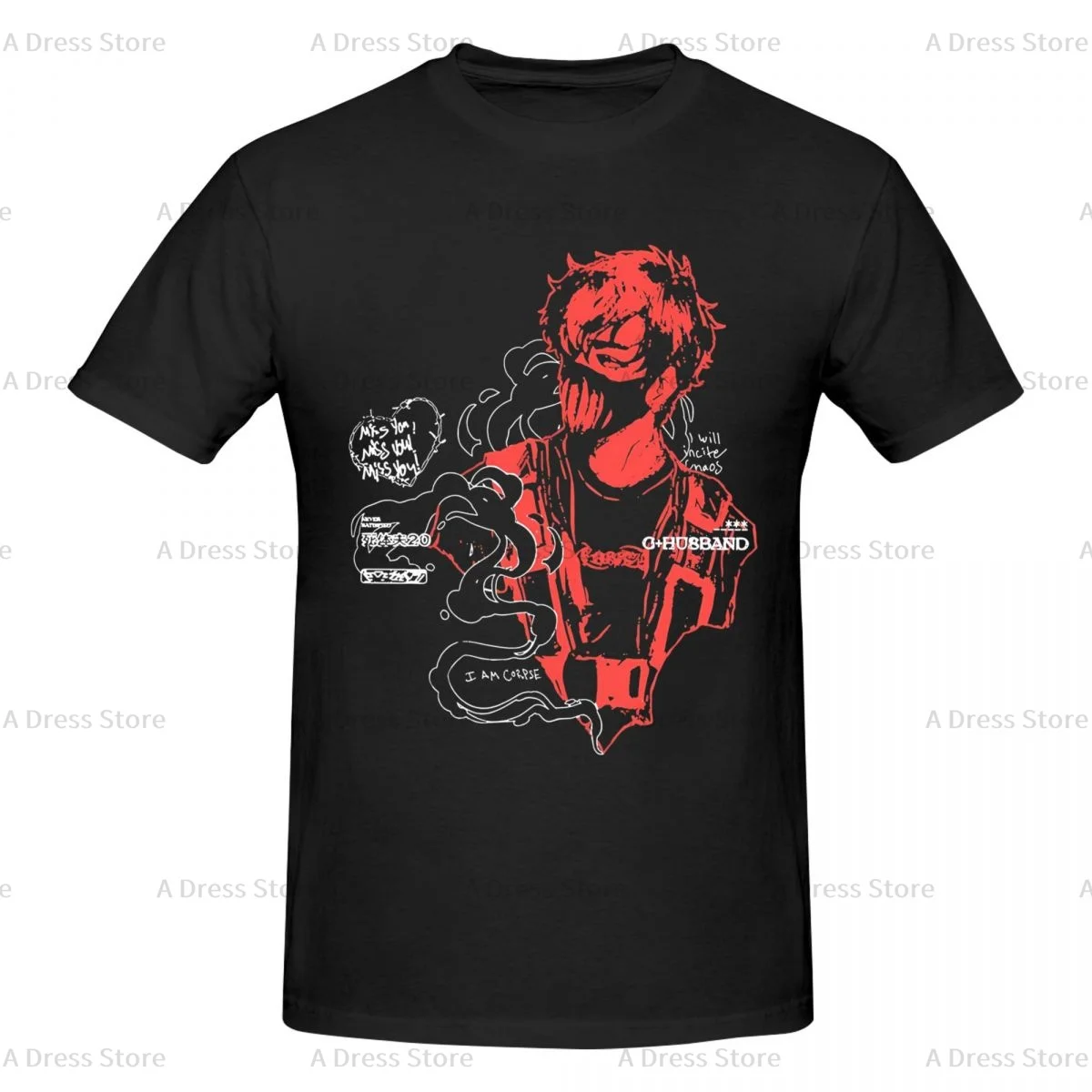 Corpse Husband Red Men's round neck Oversized T-shirt,Men's summer Vintage Casual Cotton Tee Shirt Gift
Corpse Husband Red Men's round neck Oversized T-shirt,Men's summer Vintage Casual Cotton Tee Shirt Gift