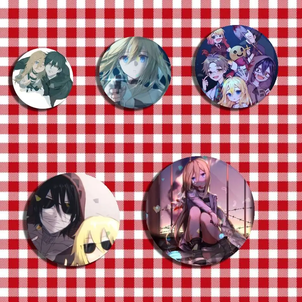 Angels of Death Rachel x Zack Laser Badge Creative Pins Brooch for Decor Gifts Fans Collect Easter decorations
Angels of Death Rachel x Zack Laser Badge Creative Pins Brooch for Decor Gifts Fans Collect Easter decorations