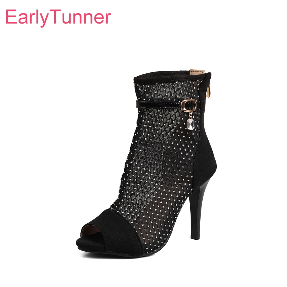 2025 Summer New Mature Black Women Sandals Mesh 10cm Spike High Heels Lady Party Shoes Plus Small Big Size 33 42 46 48
2025 Summer New Mature Black Women Sandals Mesh 10cm Spike High Heels Lady Party Shoes Plus Small Big Size 33 42 46 48