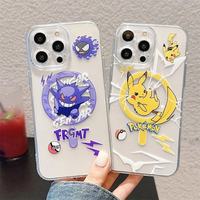 Anime Pokémons Pikachu Gengar Magnetic Wireless Charge For Magsafe Case for iPhone 11 12 13 14 15 16 Pro Max Shockproof Cover
Anime Pokémons Pikachu Gengar Magnetic Wireless Charge For Magsafe Case for iPhone 11 12 13 14 15 16 Pro Max Shockproof Cover