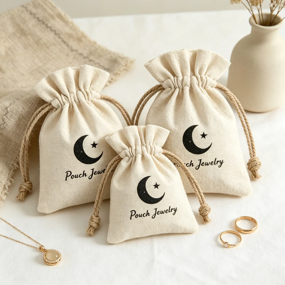 Wholesale 100 Cotton Muslin Linen Jewelry Bag Drawstring Gift Pouch for Jewellry Earring Bracelet Necklace Watch Perfume Package
Wholesale 100 Cotton Muslin Linen Jewelry Bag Drawstring Gift Pouch for Jewellry Earring Bracelet Necklace Watch Perfume Package