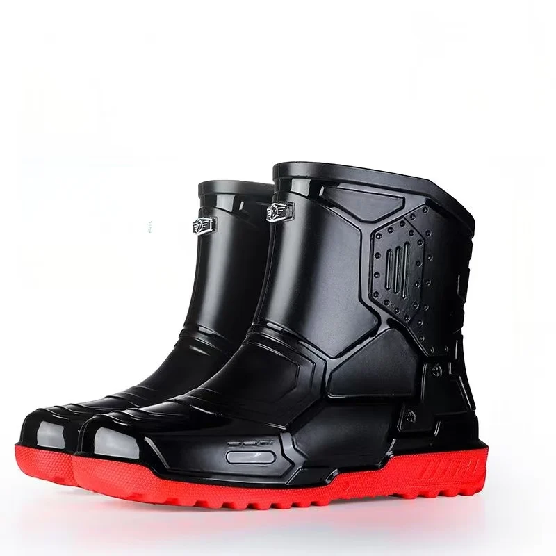 Men New Flat sole Ankle Rain Boots Unisex Thick sole Non Slip Round Toe Waterproof Work Shoes Fishing Wader Protection Shoes
Men New Flat sole Ankle Rain Boots Unisex Thick sole Non Slip Round Toe Waterproof Work Shoes Fishing Wader Protection Shoes