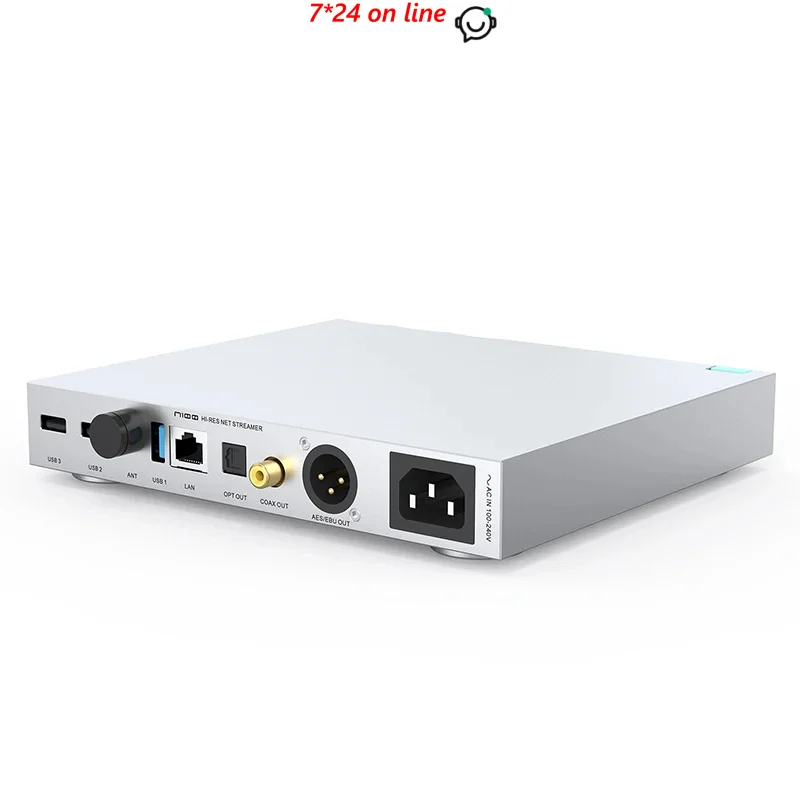 SMSL N100 Hi-Res Net Streamer: Мультиинтерфейсный сетевой проигрыватель с поддержкой TIDAL, QOBUZ, Airplay, DLNA, Roon, LAN, Wi-Fi, MQA, Bluetooth, оптического и коаксиального входов
SMSL N100 Hi-Res Net Streamer: Мультиинтерфейсный сетевой проигрыватель с поддержкой TIDAL, QOBUZ, Airplay, DLNA, Roon, LAN, Wi-Fi, MQA, Bluetooth, оптического и коаксиального входов