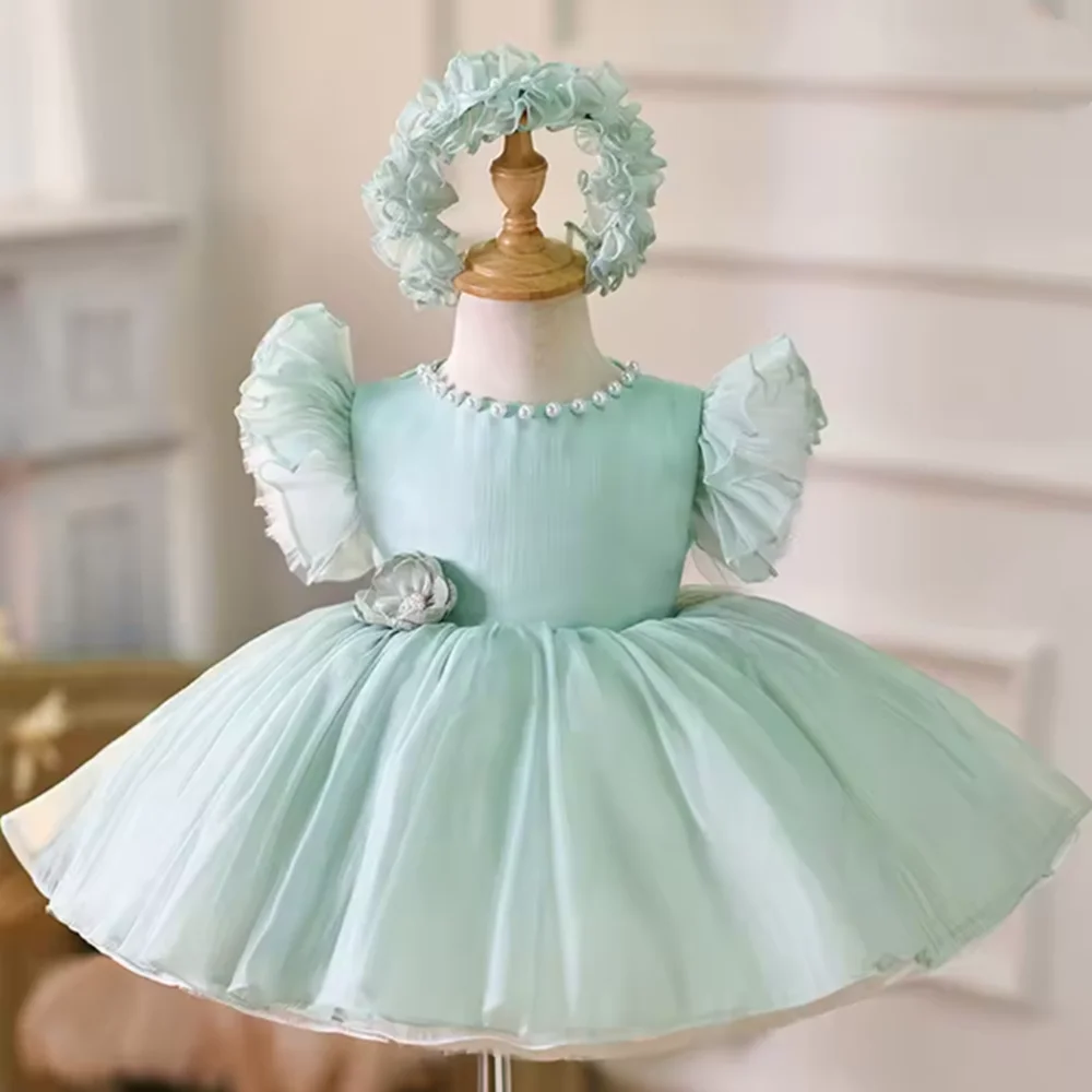 Adorable Baby Girl Puffy Sleeve Dress with Flowers Knee Length Princess Gown for Wedding Birthday Party
Adorable Baby Girl Puffy Sleeve Dress with Flowers Knee Length Princess Gown for Wedding Birthday Party