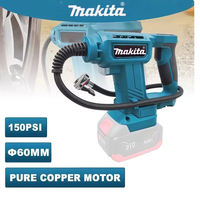Беспроводной воздушный компрессор Makita, портативный насос для накачивания автомобильных шин с цифровым дисплеем, инструмент для накачивания
Беспроводной воздушный компрессор Makita, портативный насос для накачивания автомобильных шин с цифровым дисплеем, инструмент для накачивания