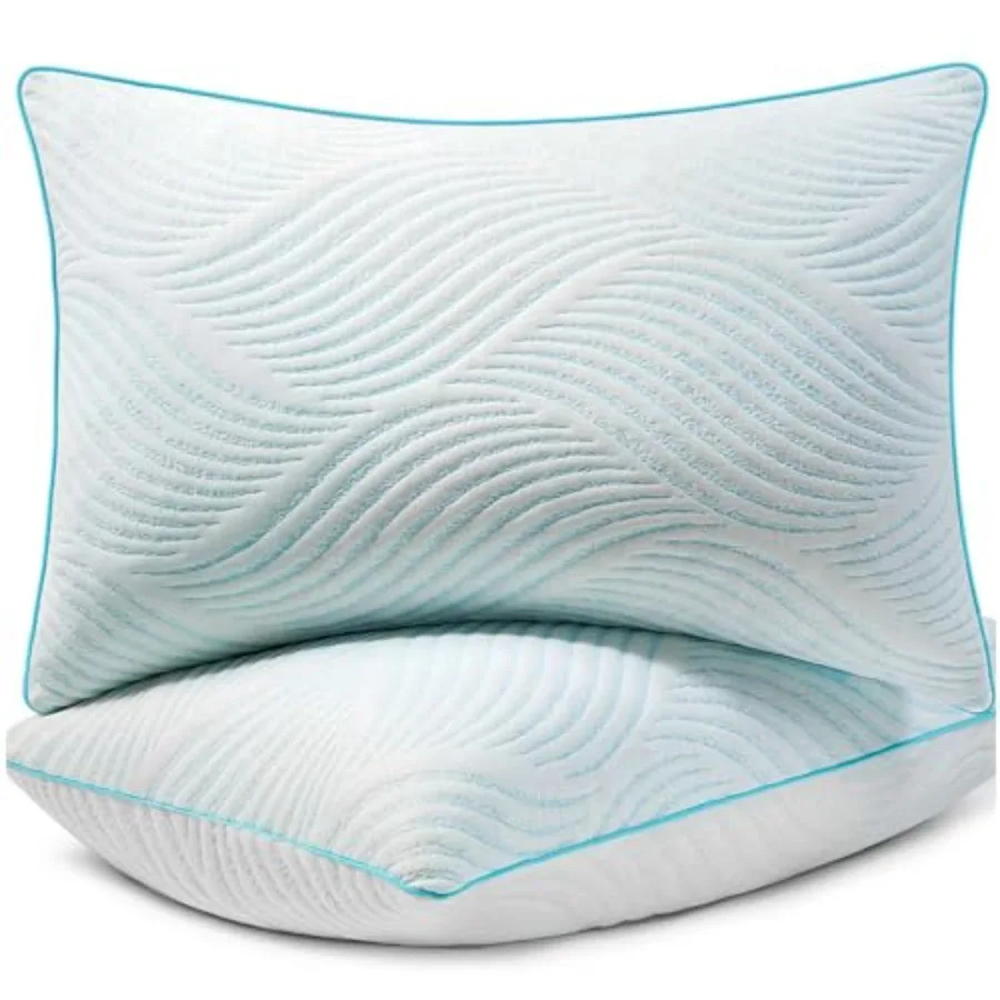 Pillows King Size Set of 2 Cooling Memory Foam Pillows for Sleeping Adjustable Medium Firm Back and Side Sleeper
Pillows King Size Set of 2 Cooling Memory Foam Pillows for Sleeping Adjustable Medium Firm Back and Side Sleeper