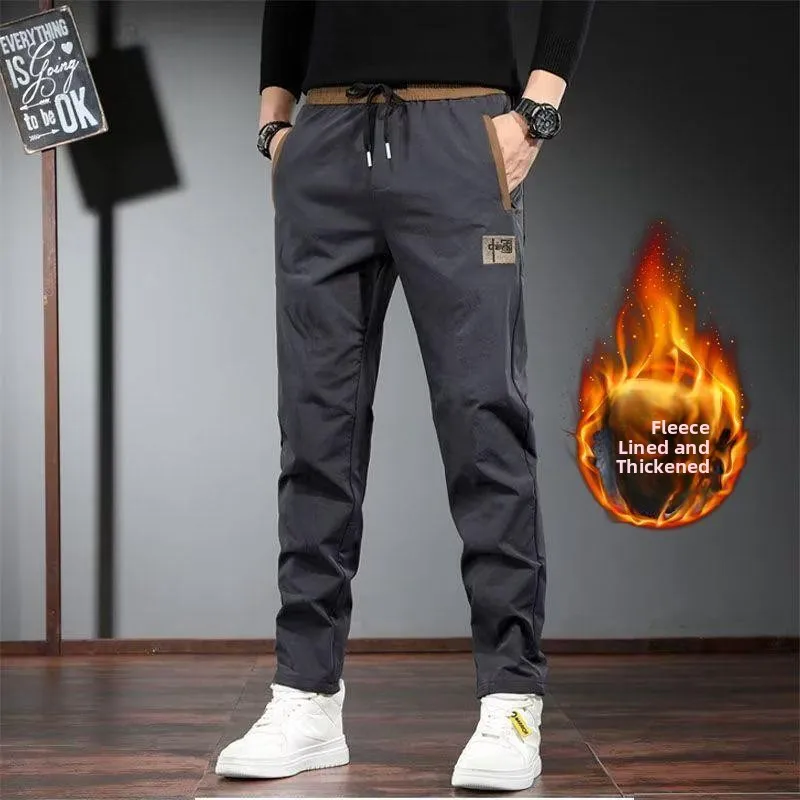 Men's Casual Pants Autumn Winter Faion Splicing Embroidery Slim Straight Thiened Fce Lined Sports Long Trousers
Men's Casual Pants Autumn Winter Faion Splicing Embroidery Slim Straight Thiened Fce Lined Sports Long Trousers