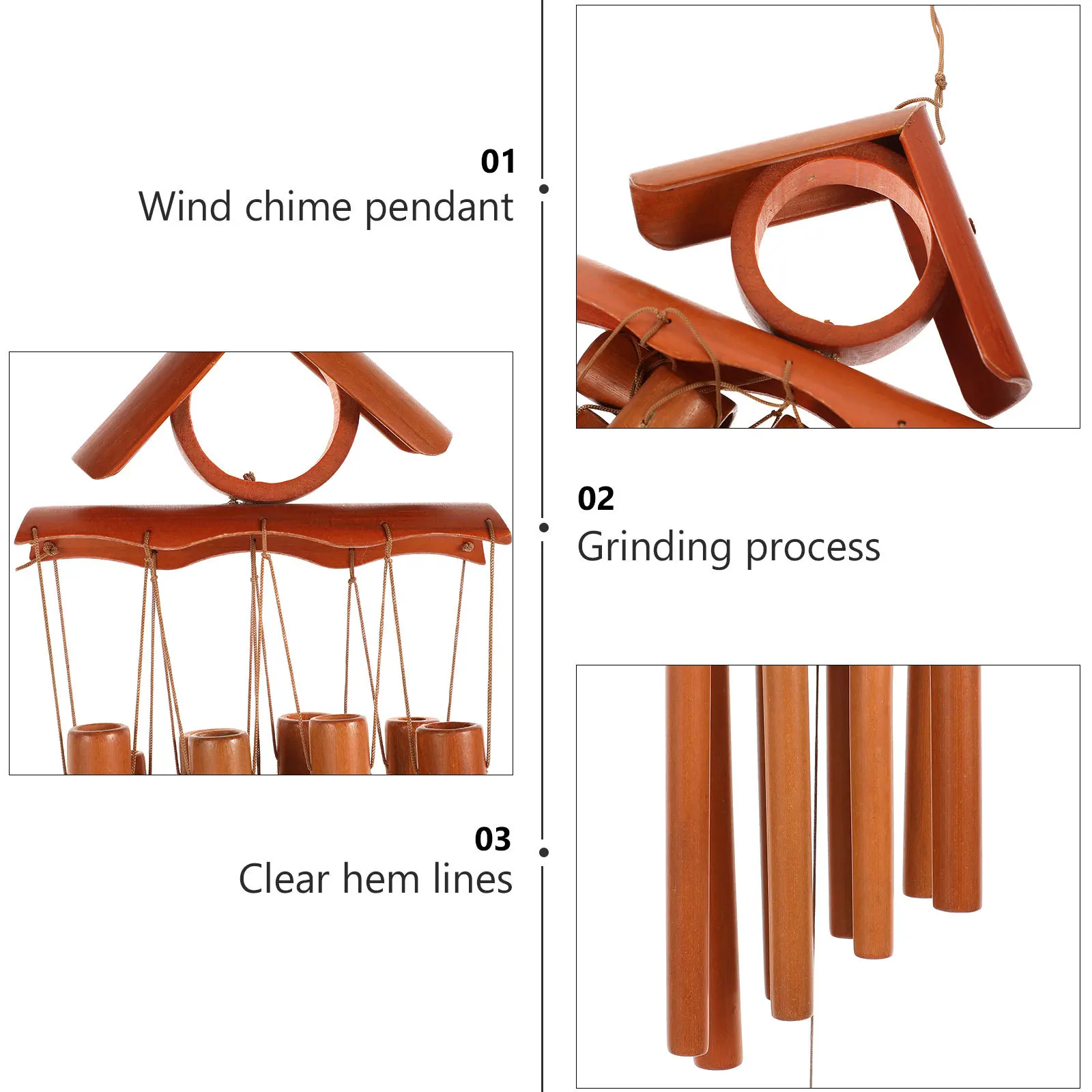 Bamboo Wind Chimes Wood Wind Bell Eco-Friendly Creative Hanging Decor For Home Office Shop Stress Relief Calming Gift 
Bamboo Wind Chimes Wood Wind Bell Eco-Friendly Creative Hanging Decor For Home Office Shop Stress Relief Calming Gift