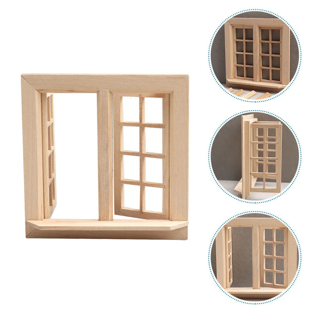 2Pcs Miniature Wooden Window Frames Uncolored Realistic Scale Dollhouse Furniture Parts Mini Home Decoration Accessories
2Pcs Miniature Wooden Window Frames Uncolored Realistic Scale Dollhouse Furniture Parts Mini Home Decoration Accessories