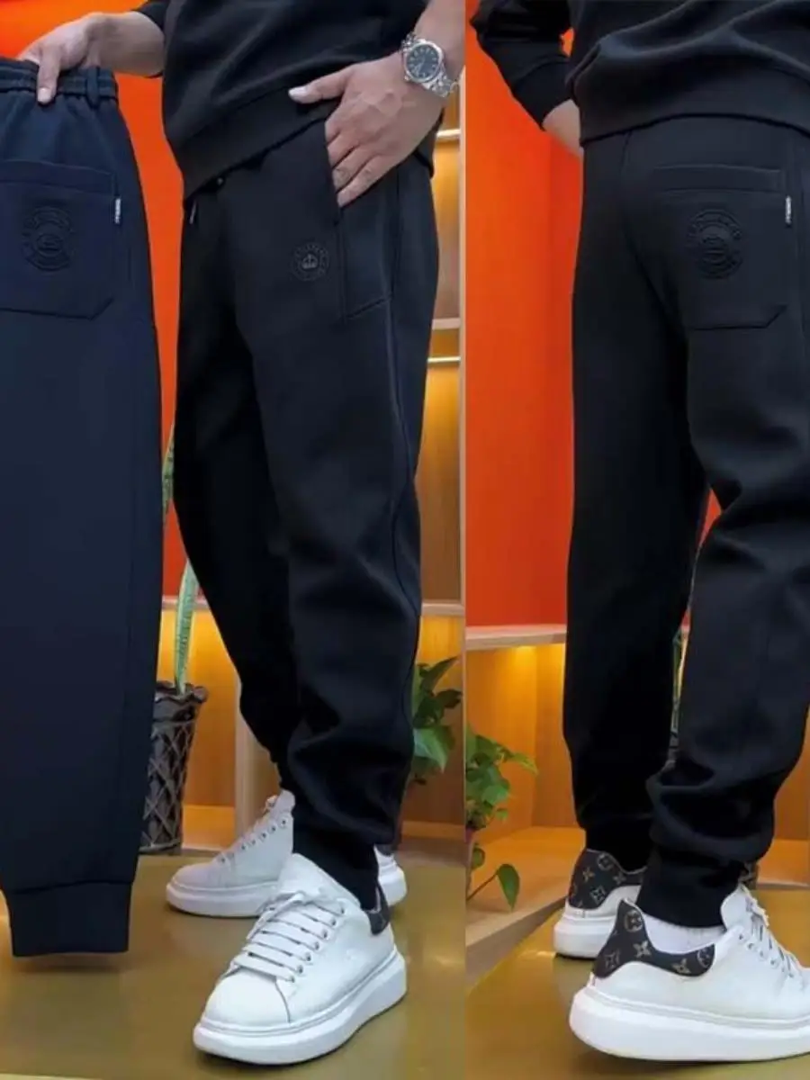 Men's Casual Thickened Patchwork Loose Fit Sporty Sweatpants Autumn New Style Fashionable Trousers with Cuffed Ankle
Men's Casual Thickened Patchwork Loose Fit Sporty Sweatpants Autumn New Style Fashionable Trousers with Cuffed Ankle