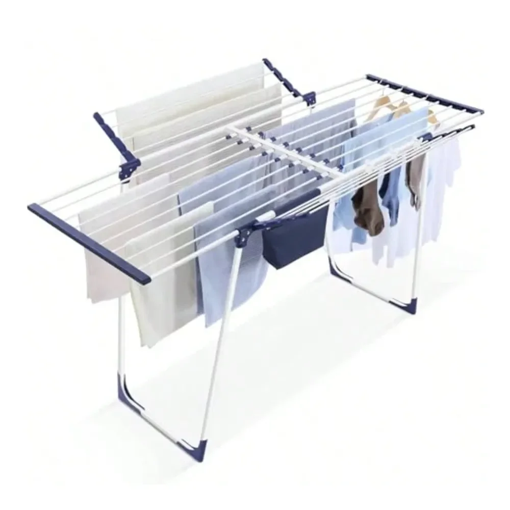 Drying Rack Foldable Laundry Rack Indoor Outdoor Gullwing Drying Rack Clothing With 10pcs Clips Bag Collapsible SpaceSaving Clo
Drying Rack Foldable Laundry Rack Indoor Outdoor Gullwing Drying Rack Clothing With 10pcs Clips Bag Collapsible SpaceSaving Clo