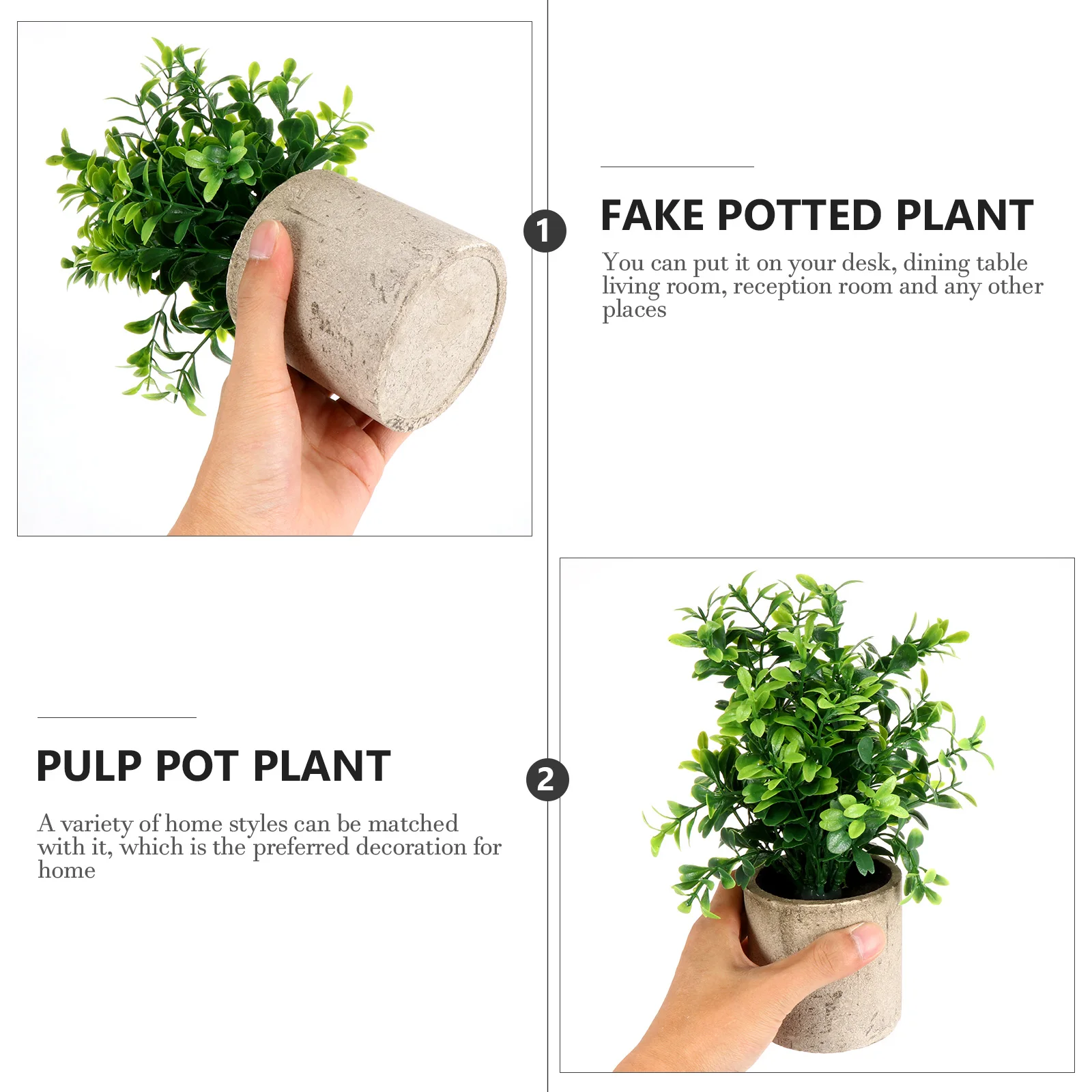 1pc Stylish Fake Potted Desktop Ornament Home Decoration Elegant False Succulent Adornment Artificial Plants for Indoor
1pc Stylish Fake Potted Desktop Ornament Home Decoration Elegant False Succulent Adornment Artificial Plants for Indoor