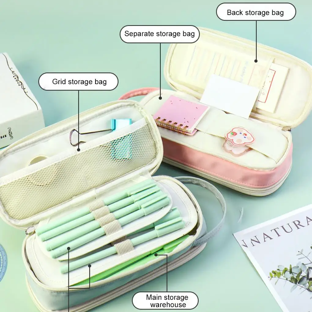 Large Capacity Pencil Case Stationery School Supplies Pencil Cases Pouch Office Desk Storage Bag Students Kids Pen Case Bags Box
Large Capacity Pencil Case Stationery School Supplies Pencil Cases Pouch Office Desk Storage Bag Students Kids Pen Case Bags Box