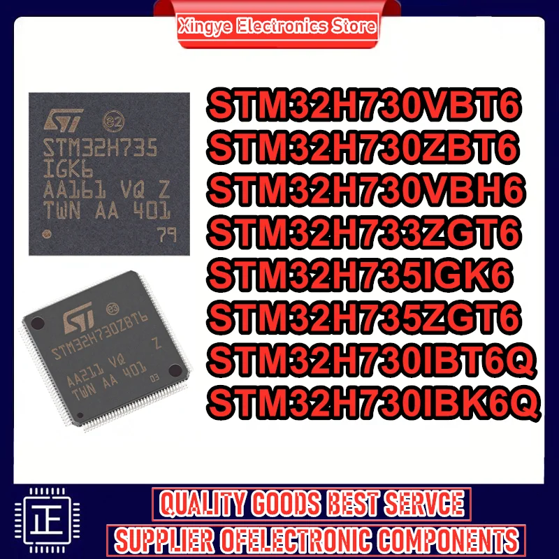 Новые микросхемы STM32H730VBT6, STM32H730ZBT6, STM32H730VBH6, STM32H733ZGT6, STM32H735IGK6, STM32H735ZGT6, STM32H730IBT6Q, STM32H730IBK6Q
Новые микросхемы STM32H730VBT6, STM32H730ZBT6, STM32H730VBH6, STM32H733ZGT6, STM32H735IGK6, STM32H735ZGT6, STM32H730IBT6Q, STM32H730IBK6Q