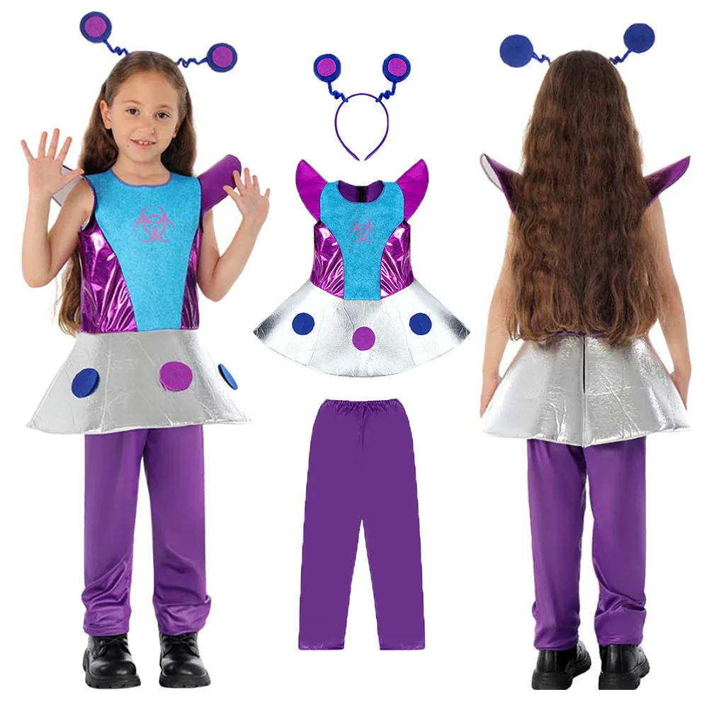 Halloween Cosplay Alien Dresses Clothing Party Disguise Roleplay Cosplay Costume Outfits Halloween Girl Carnival Party Suit
Halloween Cosplay Alien Dresses Clothing Party Disguise Roleplay Cosplay Costume Outfits Halloween Girl Carnival Party Suit