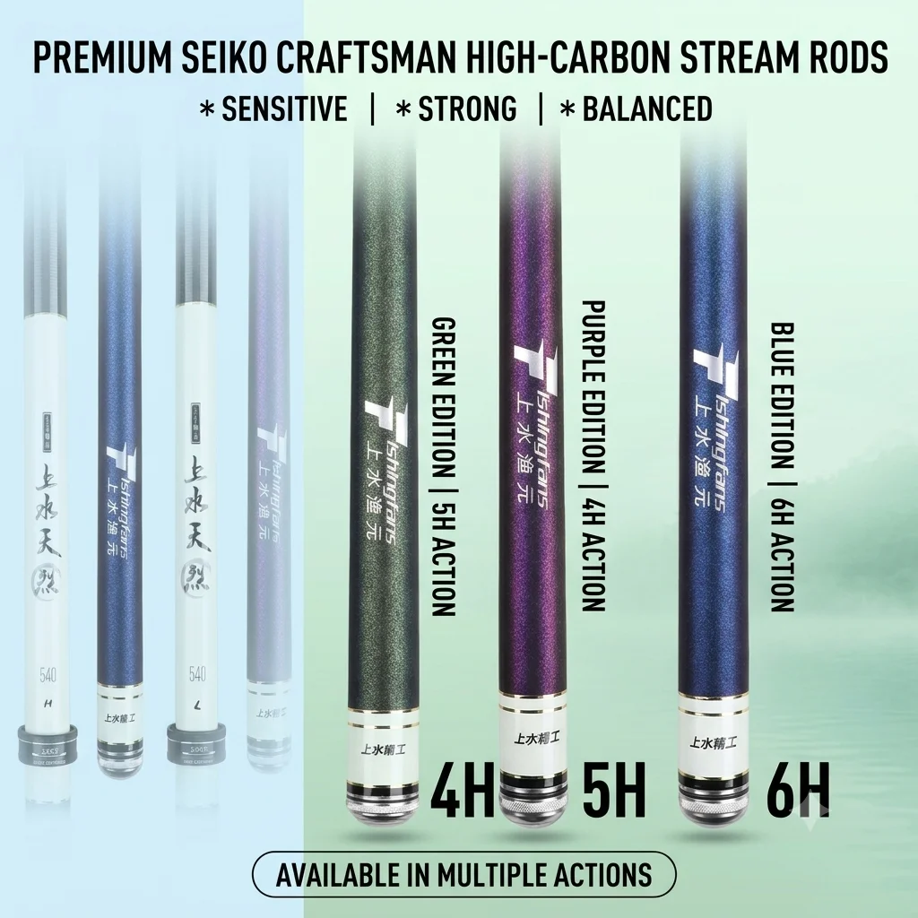 FISHINGFANS 4H 5H 6H Freshwater Carp Stream Pole Ultralight Super Hard Carbon Fiber Portable Taiwan Fishing Rod
FISHINGFANS 4H 5H 6H Freshwater Carp Stream Pole Ultralight Super Hard Carbon Fiber Portable Taiwan Fishing Rod