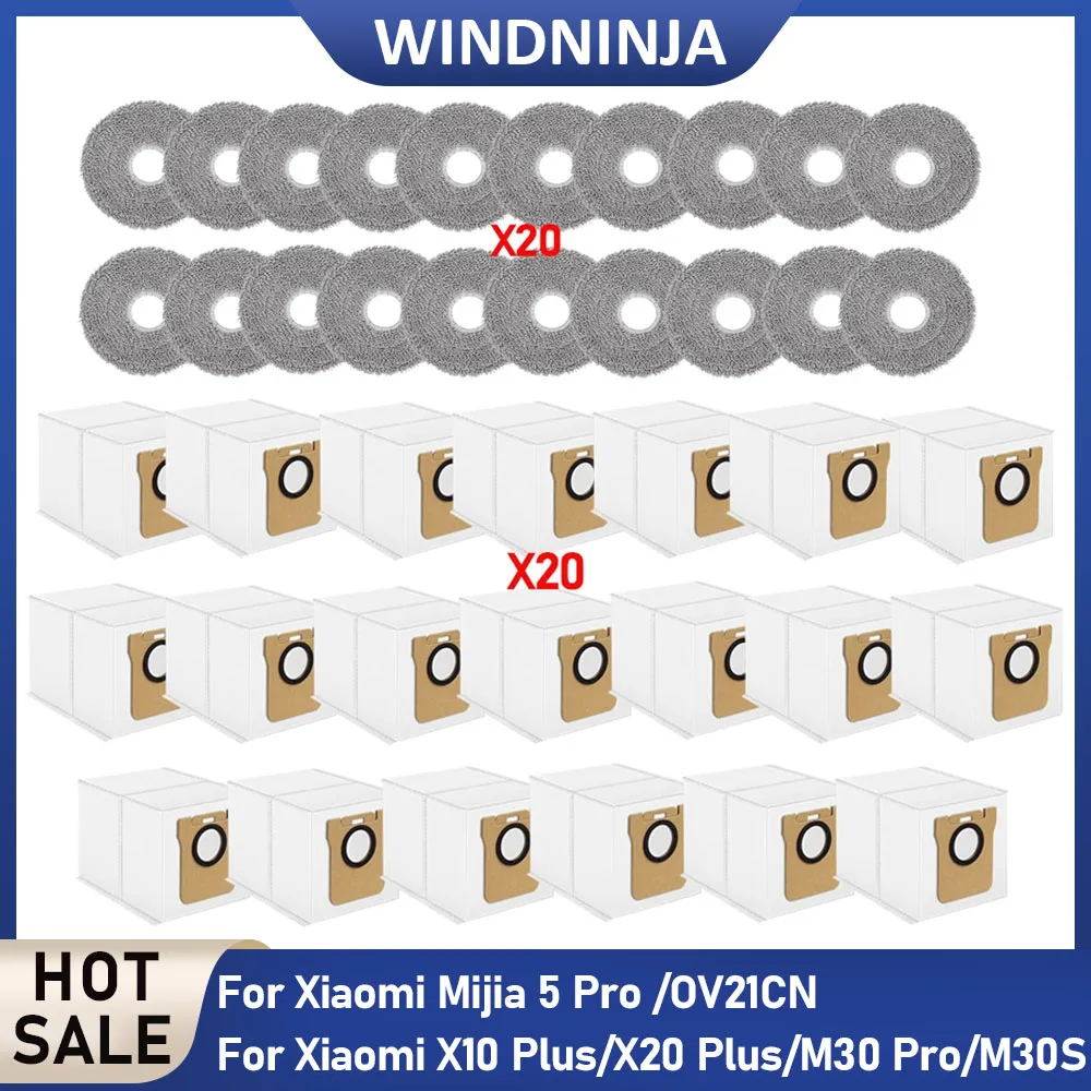 Fit For Xiaomi 5 Pro/OV21CN For Xiaomi X10 Plus/X20 Plus/M30 Pro/M30 Robot Vacuum Cleaner Mop Cloths Dust BagS Parts Replacement
Fit For Xiaomi 5 Pro/OV21CN For Xiaomi X10 Plus/X20 Plus/M30 Pro/M30 Robot Vacuum Cleaner Mop Cloths Dust BagS Parts Replacement