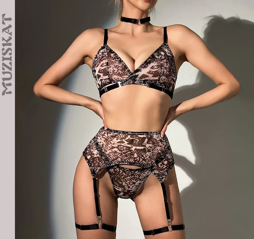 MUZISKAT 2023, сетка с леопардовым принтом без стального кольца, прозрачное эротическое белье 
MUZISKAT 2023, сетка с леопардовым принтом без стального кольца, прозрачное эротическое белье