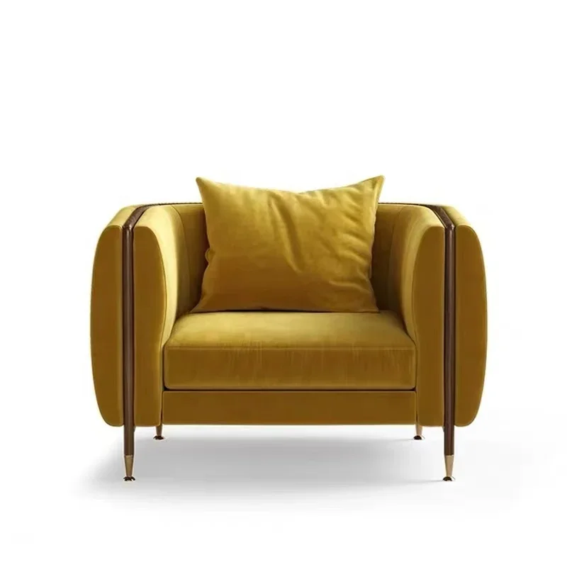 A Contemporary Italian Style Living Room Furniture Light Luxury Velvet Armchair
A Contemporary Italian Style Living Room Furniture Light Luxury Velvet Armchair