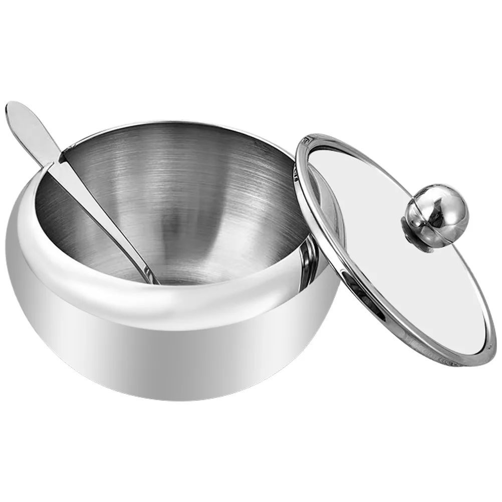 Stainless Steel Seasoning Jar Set Sugar Salt Container With Spoon Spice Storage Holder For Kitchen Cafe Party Condiment Jars
Stainless Steel Seasoning Jar Set Sugar Salt Container With Spoon Spice Storage Holder For Kitchen Cafe Party Condiment Jars