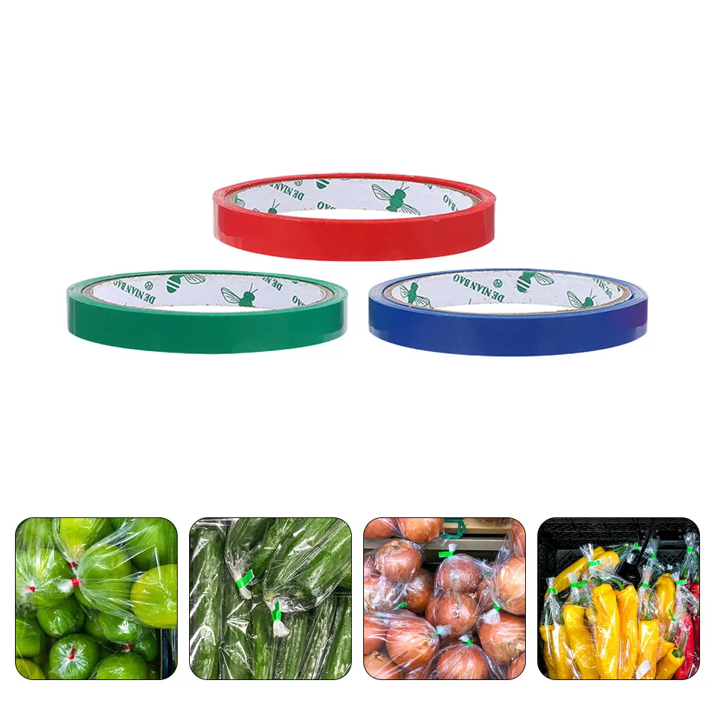 12mm PET Sealing Tape for Bag Sealer Machine Supermarket Packaging 3 Colors Vegetable Tying Tape Refills Fruit Bag Sealer
12mm PET Sealing Tape for Bag Sealer Machine Supermarket Packaging 3 Colors Vegetable Tying Tape Refills Fruit Bag Sealer