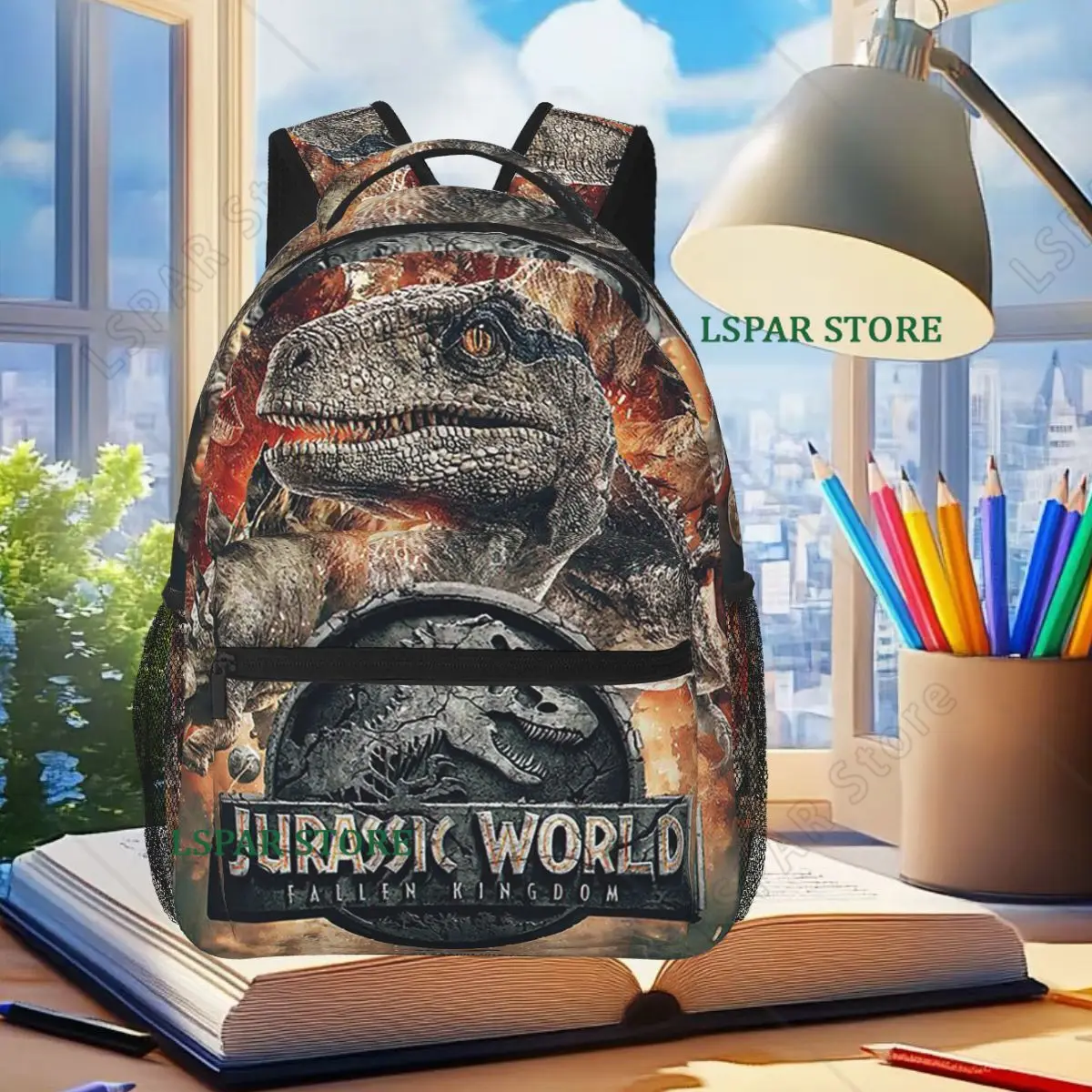 Jurassic World Dinosaur Movie Backpack Student Boys Girls BookBag Kids School Bag Laptop Shoulder Bags for Men Women
Jurassic World Dinosaur Movie Backpack Student Boys Girls BookBag Kids School Bag Laptop Shoulder Bags for Men Women