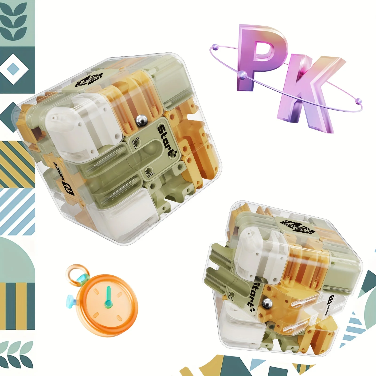 Magic Cube 3D Maze Ball Puzzle - Educational Brain Teaser Toy for Kids/Teens/Adults, Rotating Layers & Challenging Levels
Magic Cube 3D Maze Ball Puzzle - Educational Brain Teaser Toy for Kids/Teens/Adults, Rotating Layers & Challenging Levels