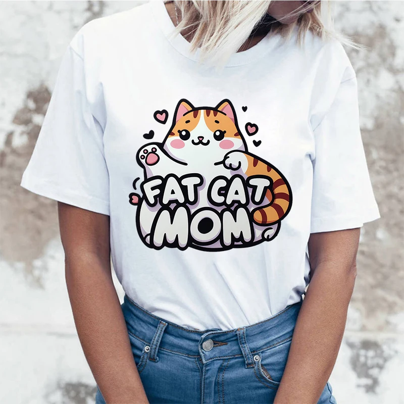 New Hot Fat Cat Mom Print T-Shirts Women Summer Casual T-Shirts O Neck Short-Sleeved T-Shirts Fashion Unisex Shirts Tee
New Hot Fat Cat Mom Print T-Shirts Women Summer Casual T-Shirts O Neck Short-Sleeved T-Shirts Fashion Unisex Shirts Tee