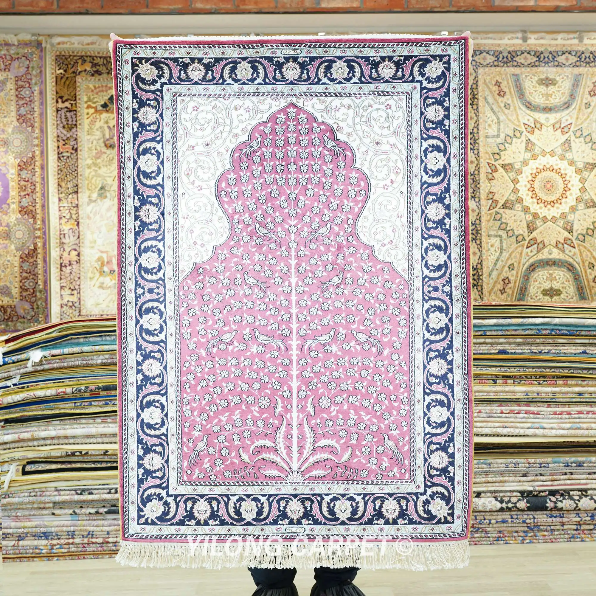 82x122cm Hereke Red Carpet Tree Of Life Handmade Exquisite Turkish Silk Rugs (HF208B)
82x122cm Hereke Red Carpet Tree Of Life Handmade Exquisite Turkish Silk Rugs (HF208B)