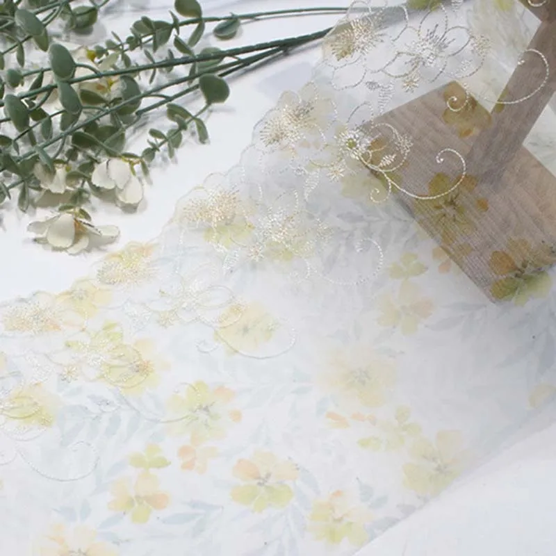 63Yards Embroidered Lace Trim Light Yellow Mesh Flower Fabric Women Sexy Girl Bra Dress Underwear Textile
63Yards Embroidered Lace Trim Light Yellow Mesh Flower Fabric Women Sexy Girl Bra Dress Underwear Textile