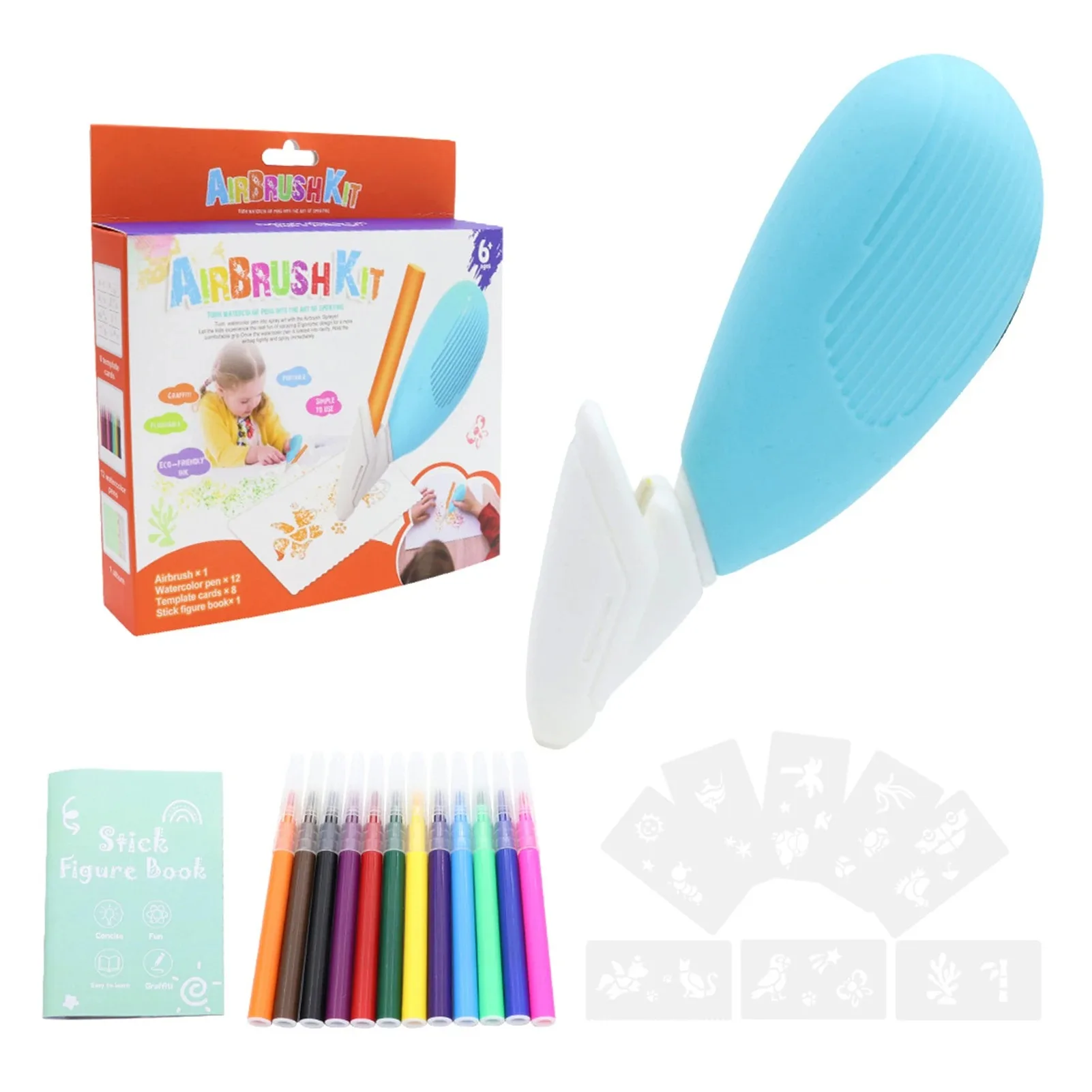 Electric Watercolor Spray Pen Children Hand-painted Color Paintbrush Washable 12 Color Spray Pen Kids Drawing Toys Gift Toys Set
Electric Watercolor Spray Pen Children Hand-painted Color Paintbrush Washable 12 Color Spray Pen Kids Drawing Toys Gift Toys Set