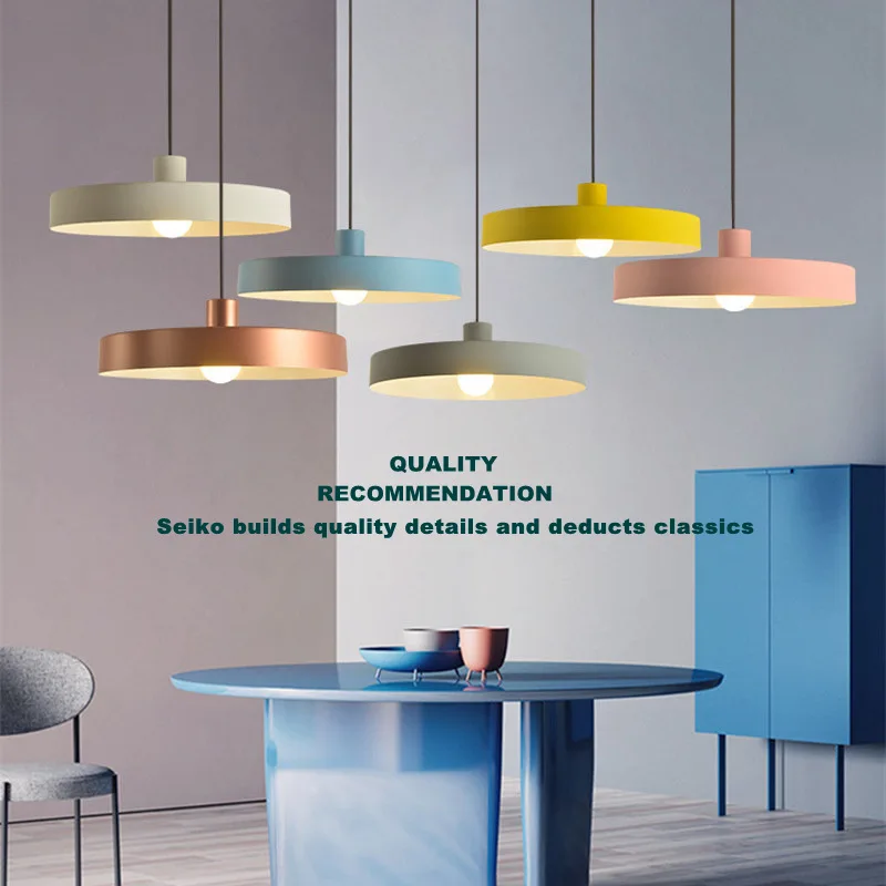 Nordic Restaurant Iron Pendant Light Bar Table Lamp Modern Macaron Decoration Shop Lighting Lantern for Room Decor Chanbdelier
Nordic Restaurant Iron Pendant Light Bar Table Lamp Modern Macaron Decoration Shop Lighting Lantern for Room Decor Chanbdelier