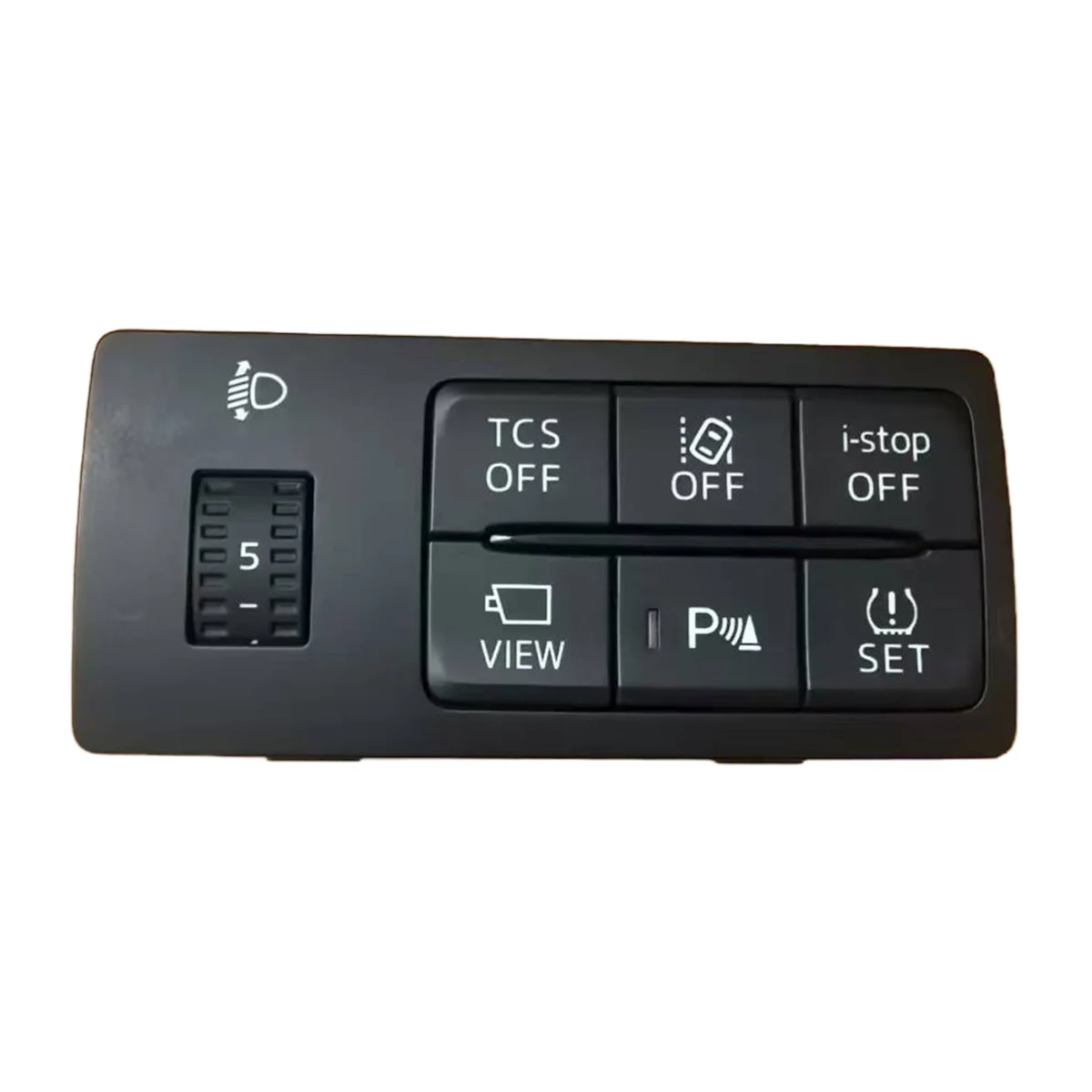 Переключатель регулировки фар автомобиля, контроль давления в шинах, кнопка разделки полосы, переключатель запуска и остановки DH9F66170 для Mazda CX5 Axela 6, 
Переключатель регулировки фар автомобиля, контроль давления в шинах, кнопка разделки полосы, переключатель запуска и остановки DH9F66170 для Mazda CX5 Axela 6,