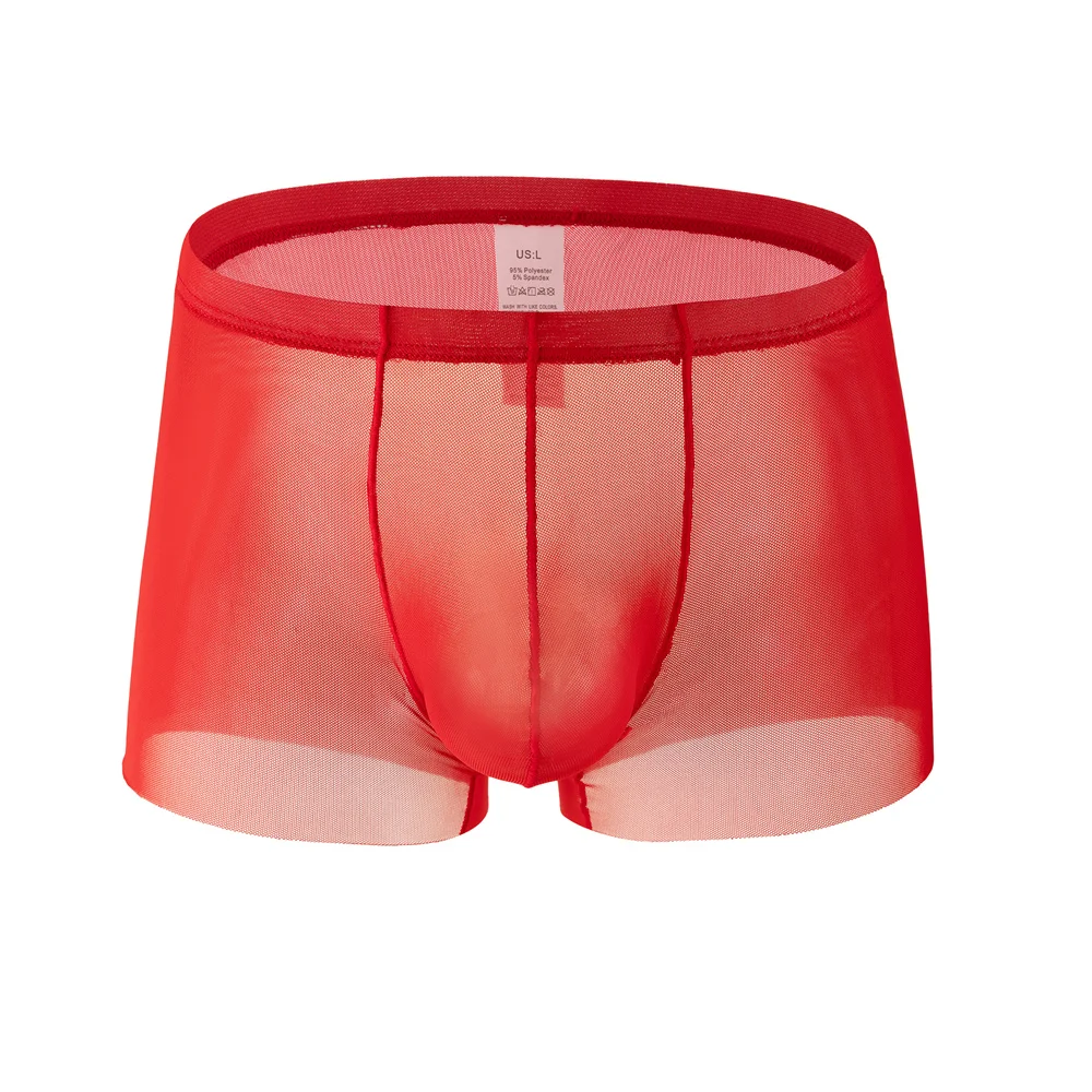 Men's Solid Color Boxers Shorts See Through Sexy Underwear Bulge Pouch Trunks Gay Briefs Low Waist Breathable Soft Underpants
Men's Solid Color Boxers Shorts See Through Sexy Underwear Bulge Pouch Trunks Gay Briefs Low Waist Breathable Soft Underpants