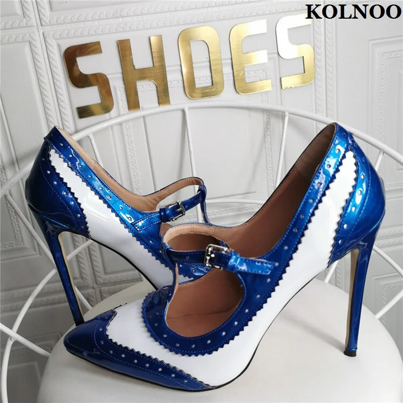 Kolnoo New Classic Style Ladies High Heels Pumps T-strap Patchwork Leather Daily Dress Shoes Evening Party Fashion Court Shoes
Kolnoo New Classic Style Ladies High Heels Pumps T-strap Patchwork Leather Daily Dress Shoes Evening Party Fashion Court Shoes