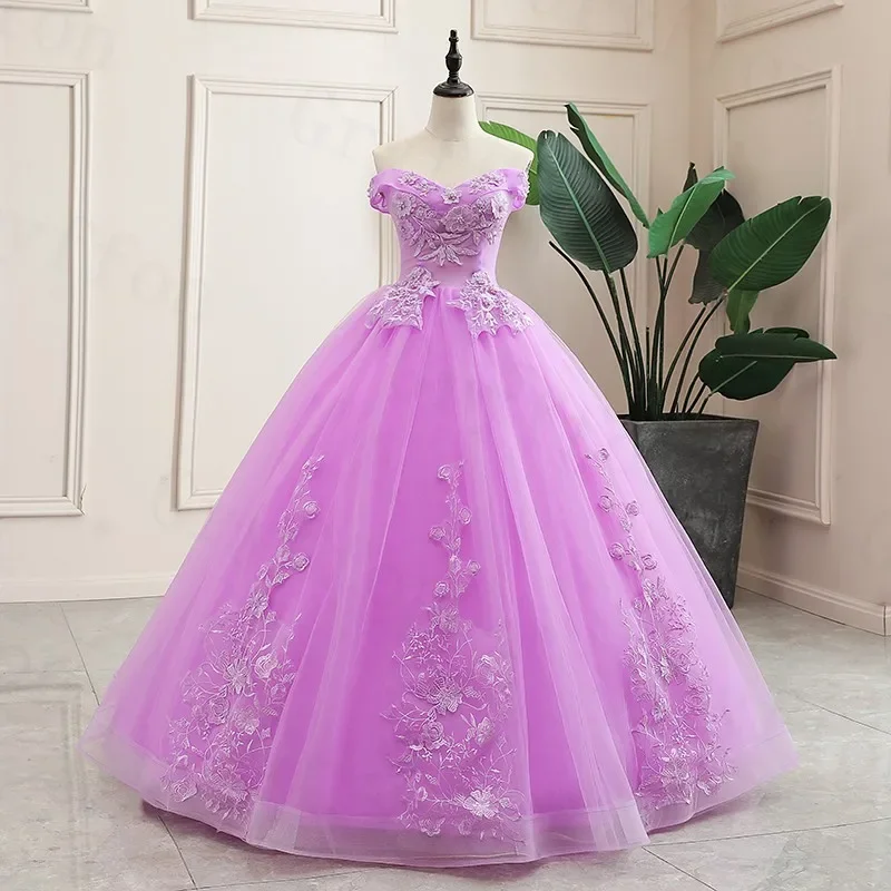 Vestidos Purple Quinceanera Dress Real Image 2025 Party Dress Classic Ball Gown Robe De Bal Luxury Prom Dress Sweet 15 Dress
Vestidos Purple Quinceanera Dress Real Image 2025 Party Dress Classic Ball Gown Robe De Bal Luxury Prom Dress Sweet 15 Dress