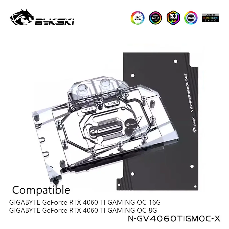 Bykski GPU Water Block For GIGABYTE RTX 4060Ti Gaming OC 8/16G Video Card Cooler Liquid Cooling Radiatior N-GV4060TIGMOC-X
Bykski GPU Water Block For GIGABYTE RTX 4060Ti Gaming OC 8/16G Video Card Cooler Liquid Cooling Radiatior N-GV4060TIGMOC-X
